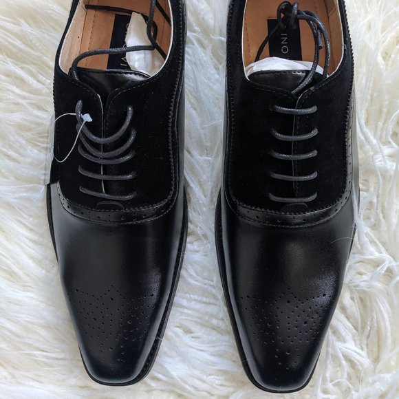 Gino Vitale Men's Black Oxford Shoes 9.5 - Picture 3 of 6